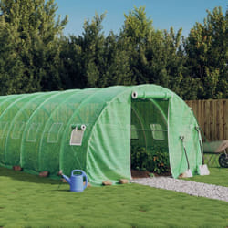 Serra con Telaio in Acciaio Verde 24 m² 8x3x2 m Vidaxl