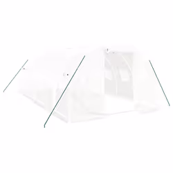 Serra con Telaio in Acciaio Bianco 18 m² 6x3x2 mcod mxl 76773 - Vista aggiuntiva 2