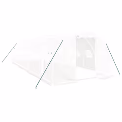 Serra con Telaio in Acciaio Bianco 24 m² 8x3x2 mcod mxl 100716 - Vista aggiuntiva 2