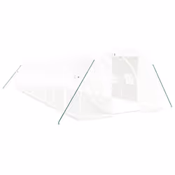 Serra con Telaio in Acciaio Bianco 30 m² 10x3x2 mcod mxl 76752 - Vista aggiuntiva 2