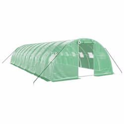 Serra con Telaio in Acciaio Verde 40 m² 10x4x2 mcod mxl 76742 - Vista aggiuntiva 2