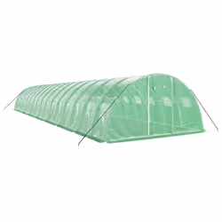 Serra con Telaio in Acciaio Verde 64 m² 16x4x2 mcod mxl 100708 - Vista aggiuntiva 3