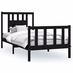 VidaXL 3188155, Nero, 955 mm, 2,06 m, 695 mm, 900 x 2000 mm, 960 x 40 x 1000 mm