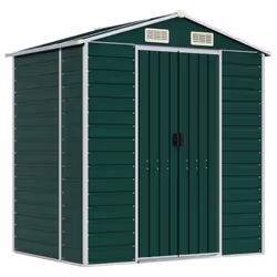 Capanno da Giardino Verde 191x130x198 cm in Acciaio Zincatocod mxl 74480 - Vista aggiuntiva 2