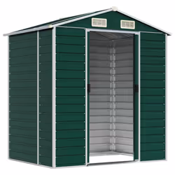Capanno da Giardino Verde 191x130x198 cm in Acciaio Zincatocod mxl 74480 - Vista aggiuntiva 3