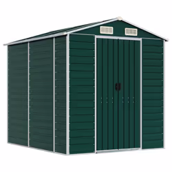 Capanno da Giardino Verde 191x215x198 cm in Acciaio Zincatocod mxl 98472 - Vista aggiuntiva 2