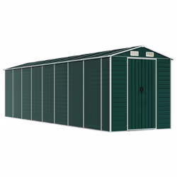 Capanno da Giardino Verde 191x725x198 cm in Acciaio Zincatocod mxl 74482 - Vista aggiuntiva 2