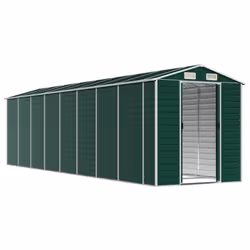 Capanno da Giardino Verde 191x725x198 cm in Acciaio Zincatocod mxl 74482 - Vista aggiuntiva 3