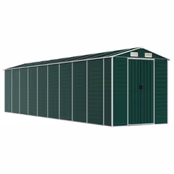 Capanno da Giardino Verde 191x810x198 cm in Acciaio Zincatocod mxl 98474 - Vista aggiuntiva 2