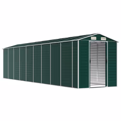 Capanno da Giardino Verde 191x810x198 cm in Acciaio Zincatocod mxl 98474 - Vista aggiuntiva 3