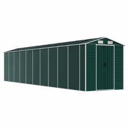 Capanno da Giardino Verde 191x895x198 cm in Acciaio Zincatocod mxl 122418 - Vista aggiuntiva 2