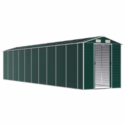 Capanno da Giardino Verde 191x895x198 cm in Acciaio Zincatocod mxl 122418 - Vista aggiuntiva 3