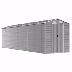 Capanno da Giardino Grigio Chiaro 191x725x198cm Acciaio Zincatocod mxl 122407 - Vista aggiuntiva 2