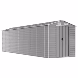 Capanno da Giardino Grigio Chiaro 191x810x198cm Acciaio Zincatocod mxl 74483 - Vista aggiuntiva 2