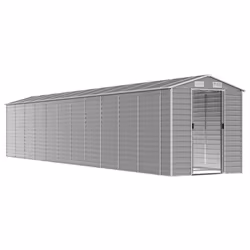 Capanno da Giardino Grigio Chiaro 191x980x198cm Acciaio Zincatocod mxl 74484 - Vista aggiuntiva 3