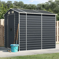 Vidaxl - Capanno da Giardino Antracite 191x215x198cm in Acciaio Zincato