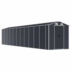 Capanno da Giardino Antracite 191x980x198 in Acciaio Zincatocod mxl 122410 - Vista aggiuntiva 2