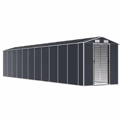Capanno da Giardino Antracite 191x980x198 in Acciaio Zincatocod mxl 122410 - Vista aggiuntiva 3