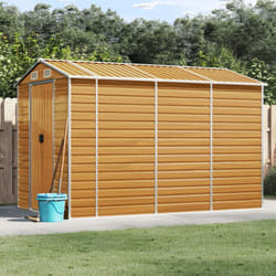 Vidaxl - Capanno Giardino Marrone Chiaro 191x300x198cm Acciaio Zincato