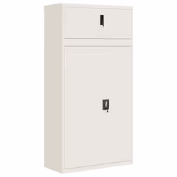 Armadio Classificatore Bianco 90x40x180 cm in Acciaiocod mxl 125412 - Vista aggiuntiva 2
