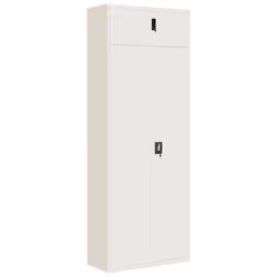 Armadio Classificatore Bianco 90x40x240 cm in Acciaiocod mxl 77484 - Vista aggiuntiva 2
