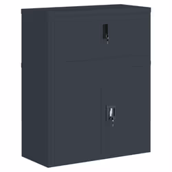 Armadio Classificatore Antracite 90x40x110 cm in Acciaiocod mxl 104218 - Vista aggiuntiva 2