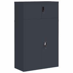 Armadio Classificatore Antracite 90x40x145 cm in Acciaiocod mxl 125476 - Vista aggiuntiva 2