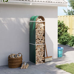 Vidaxl - Portaceppi Verde 40x45x170 cm in Acciaio Zincato 72431
