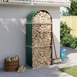 Vidaxl - Portaceppi Verde 80x45x190 cm in Acciaio Zincato 22250