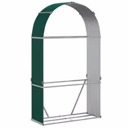 Portaceppi Verde 120x45x210 cm in Acciaio Zincatocod mxl 85028 - Vista aggiuntiva 2