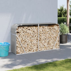 Vidaxl - Portaceppi Grigio Chiaro 180x45x100 cm in Acciaio Zincato