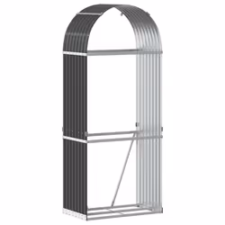 Portaceppi Antracite 80x45x190 cm in Acciaio Zincatocod mxl 109001 - Vista aggiuntiva 2