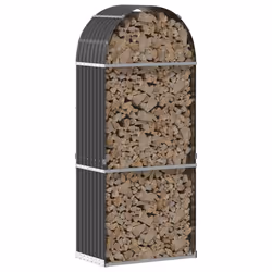 Portaceppi Antracite 80x45x190 cm in Acciaio Zincatocod mxl 109001 - Vista aggiuntiva 3