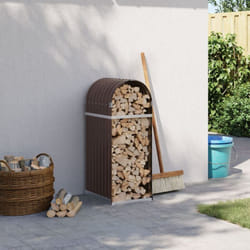 Vidaxl - Portaceppi Marrone 40x45x100 cm in Acciaio Zincato