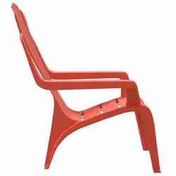 VidaXL 364738 sedia da esterno Terrazzo Polipropilene (PP) Rosso - Vista aggiuntiva 5