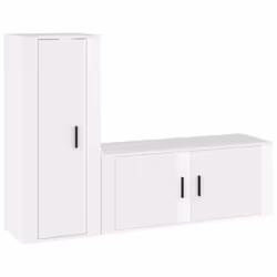 VidaXL 3188736, Bianco, Legno, Legno, 400 mm, 350 mm, 1000 mm