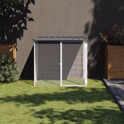 Questa gabbia per polli con il tetto è la scelta perfetta e confortevole per i vostri polli, galline e altri piccoli animali. ...
