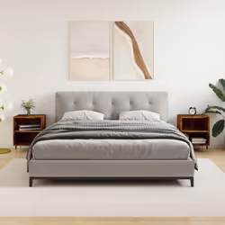 Questi comodini dal design elegante sono un'aggiunta senza tempo al vostro arredamento. Materiale resistente: Il legno ingegn ...