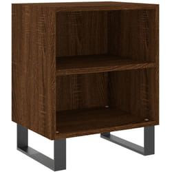 Vidaxl - Comodino Rovere Marrone 40x30x50 cm in Legno Multistrato