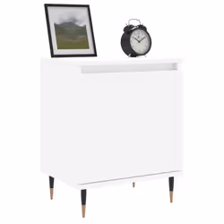 Comodini 2 pz Bianchi 40x30x50 cm in Legno Multistratocod mxl 79342 - Vista aggiuntiva 3