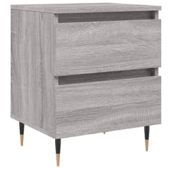VidaXL 826872 comodino Grigio, Quercia