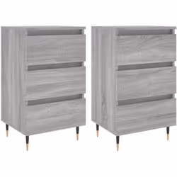 Questi comodini dal design elegante sono un'aggiunta senza tempo al vostro arredamento. Materiale resistente: Il legno ingegn ...