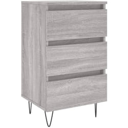 Vidaxl - Comodino Grigio Sonoma 40x35x69 cm in Legno Multistrato