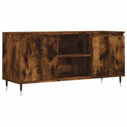 Mobile Porta TV Rovere Fumo 104x35x50 cm in Legno Multistratocod mxl 105968 - Vista aggiuntiva 2