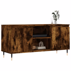 Mobile Porta TV Rovere Fumo 104x35x50 cm in Legno Multistratocod mxl 105968 - Vista aggiuntiva 3