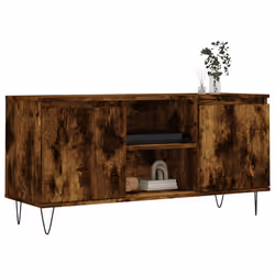 Mobile Porta TV Rovere Fumo 104x35x50 cm in Legno Multistratocod mxl 82097 - Vista aggiuntiva 3