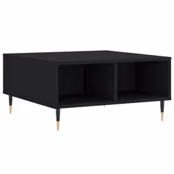 Tavolino da Salotto Nero 60x60x30 cm in Legno Multistratocod mxl 79121 - Vista aggiuntiva 2