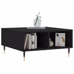 Tavolino da Salotto Nero 60x60x30 cm in Legno Multistratocod mxl 79121 - Vista aggiuntiva 3
