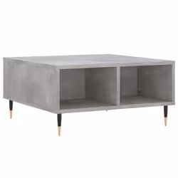 Tavolino da Salotto Grigio Cemento 60x60x30cm Legno Multistratocod mxl 127963 - Vista aggiuntiva 2
