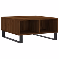 Tavolino da Salotto Rovere Marrone 60x60x30cm Legno Multistratocod mxl 128731 - Vista aggiuntiva 2